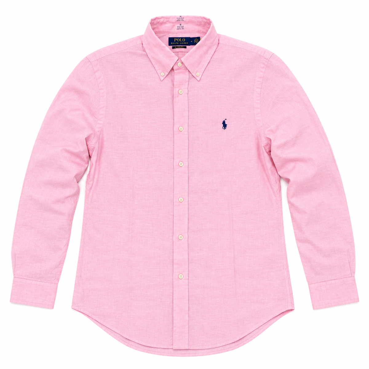 Polo Ralph Lauren Custom Fit 100% Linen Shirt Pink