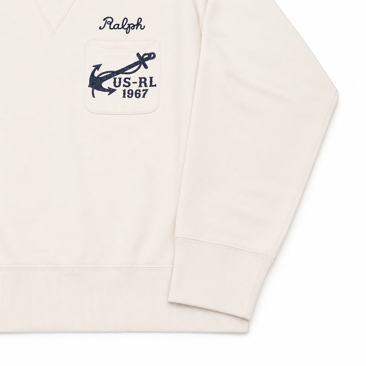 Polo Ralph Lauren Vintage Fit Fleece Anchor Graphic Sweatshirt